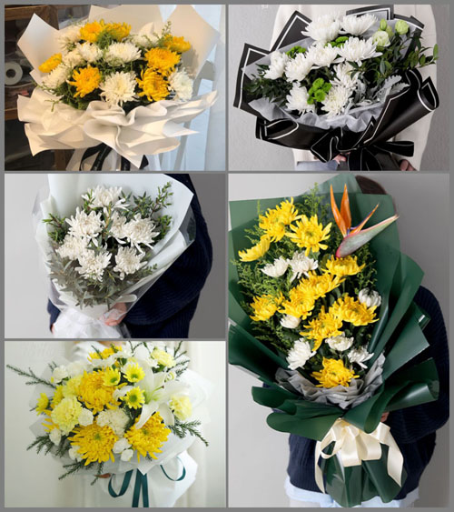 贵州毕节市威宁县金钟镇新岩村白事花束代送